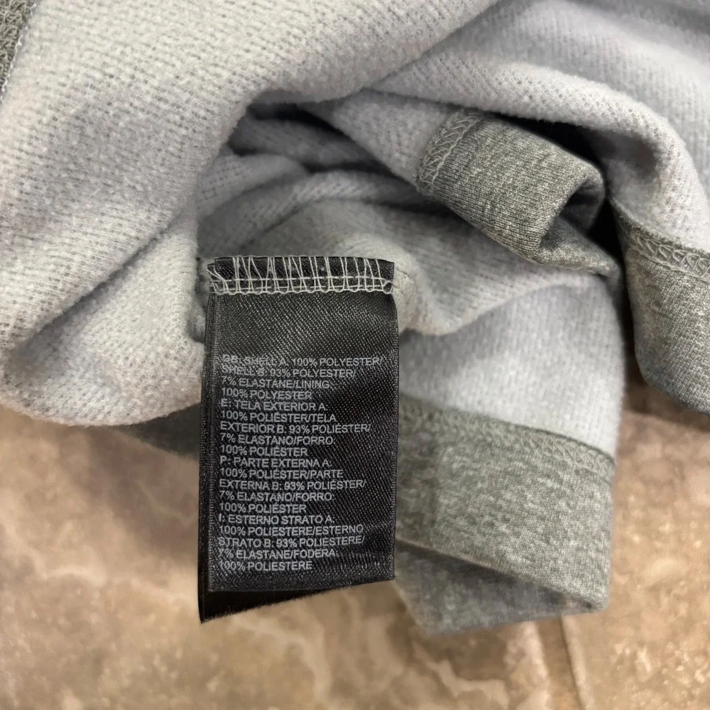 The North‎ Face Mens Quarter Zip Pullover Grey Performance Fleece Jacket M